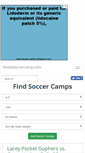 Mobile Screenshot of findasoccercamp.com